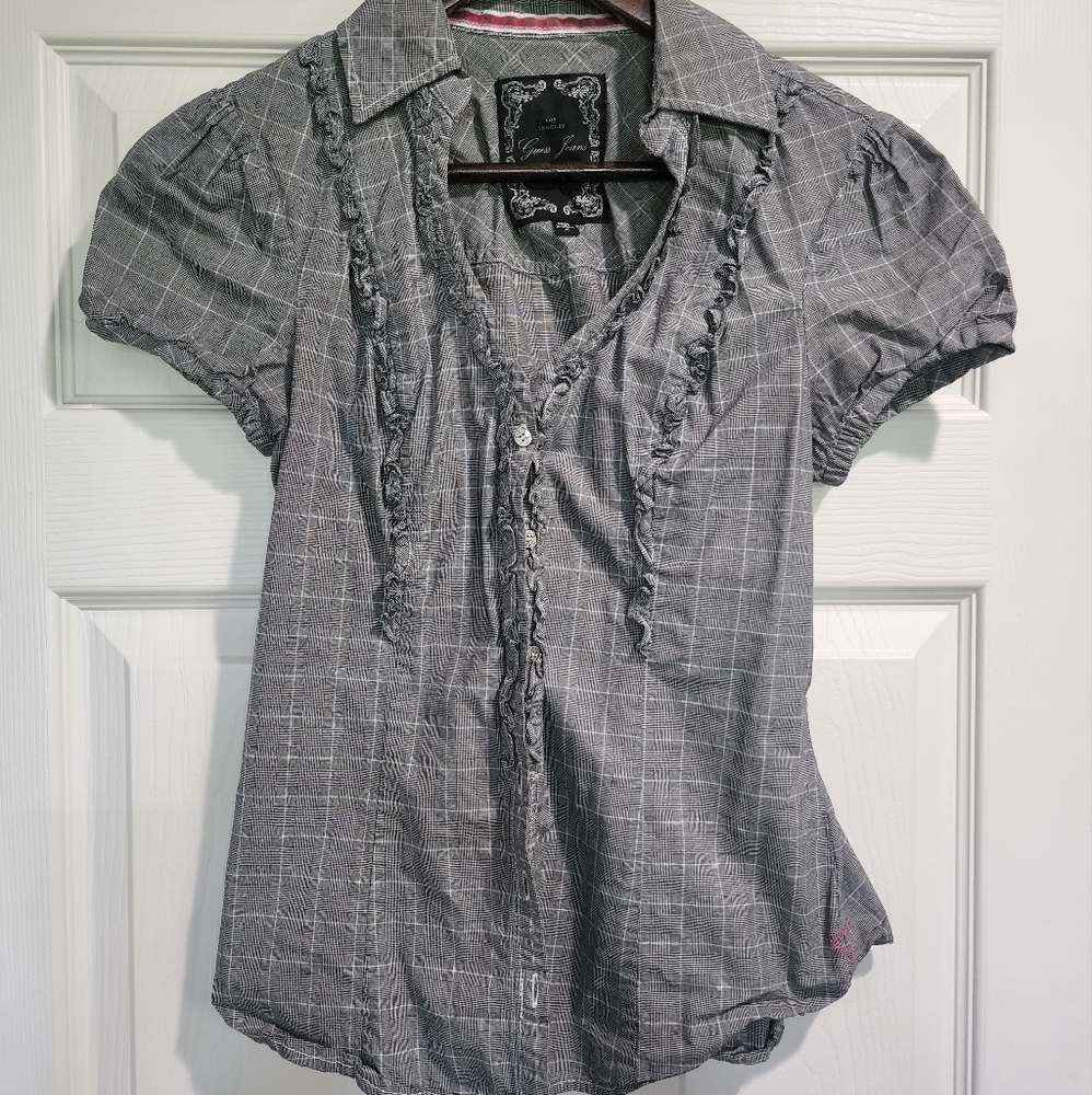 Guess Button Down Blouse size M